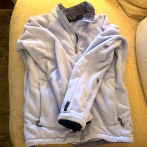 Mountain Hard wear jacket fleece light blue small